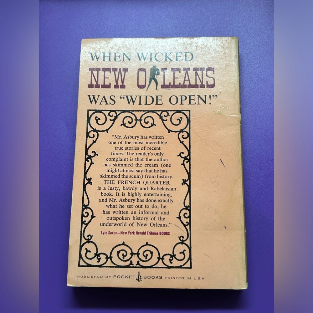 Book by Herbert Asbury
The French Quarter - An Informal History of New Orleans - Picture 4 of 10